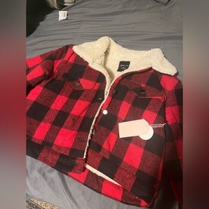Cropped fleece jacket